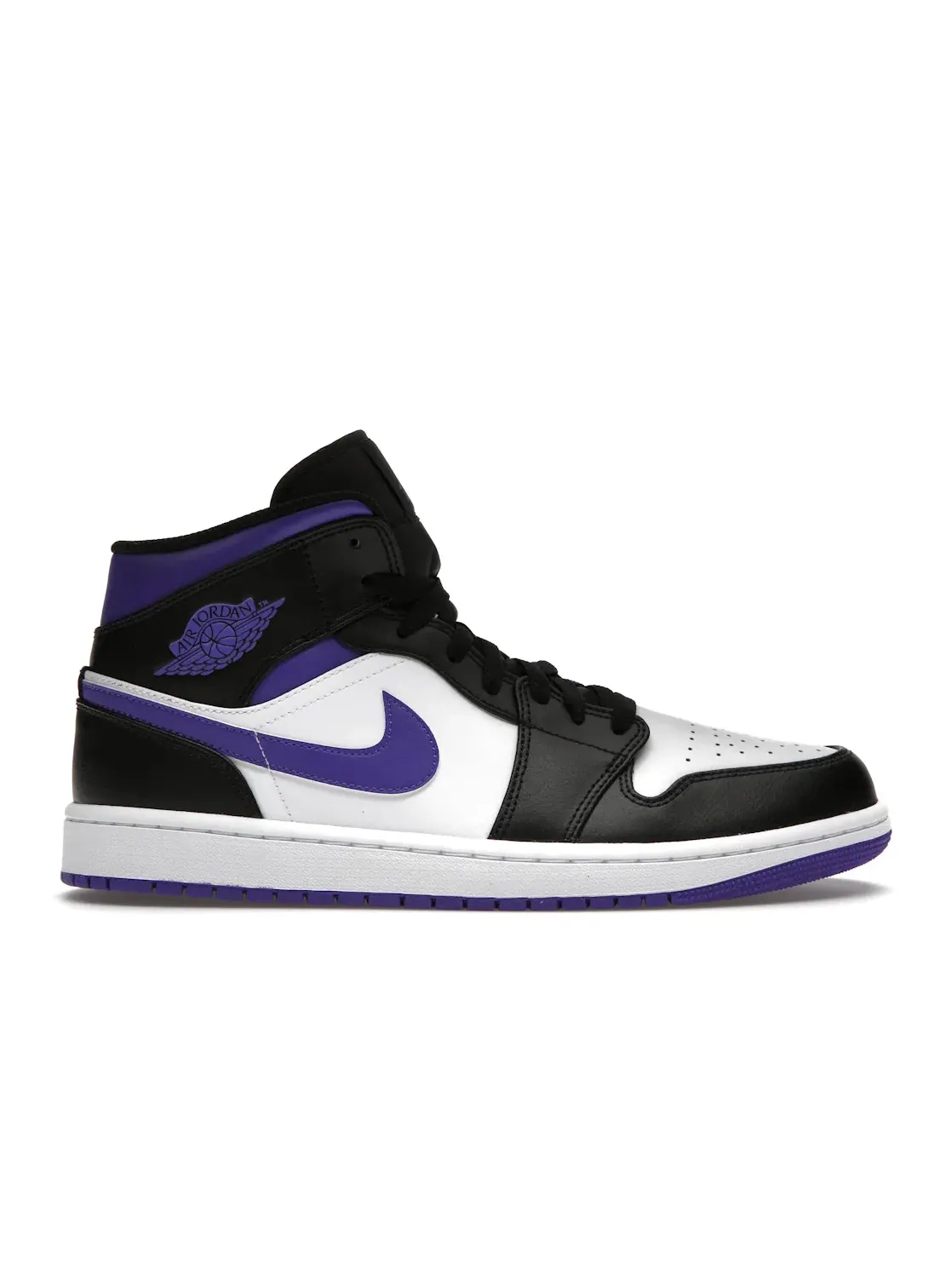 Мужские кроссовки с контрастными акцентами Jordan 1 Mid Jordan — изображение 1 из 4, черный/темный-белый