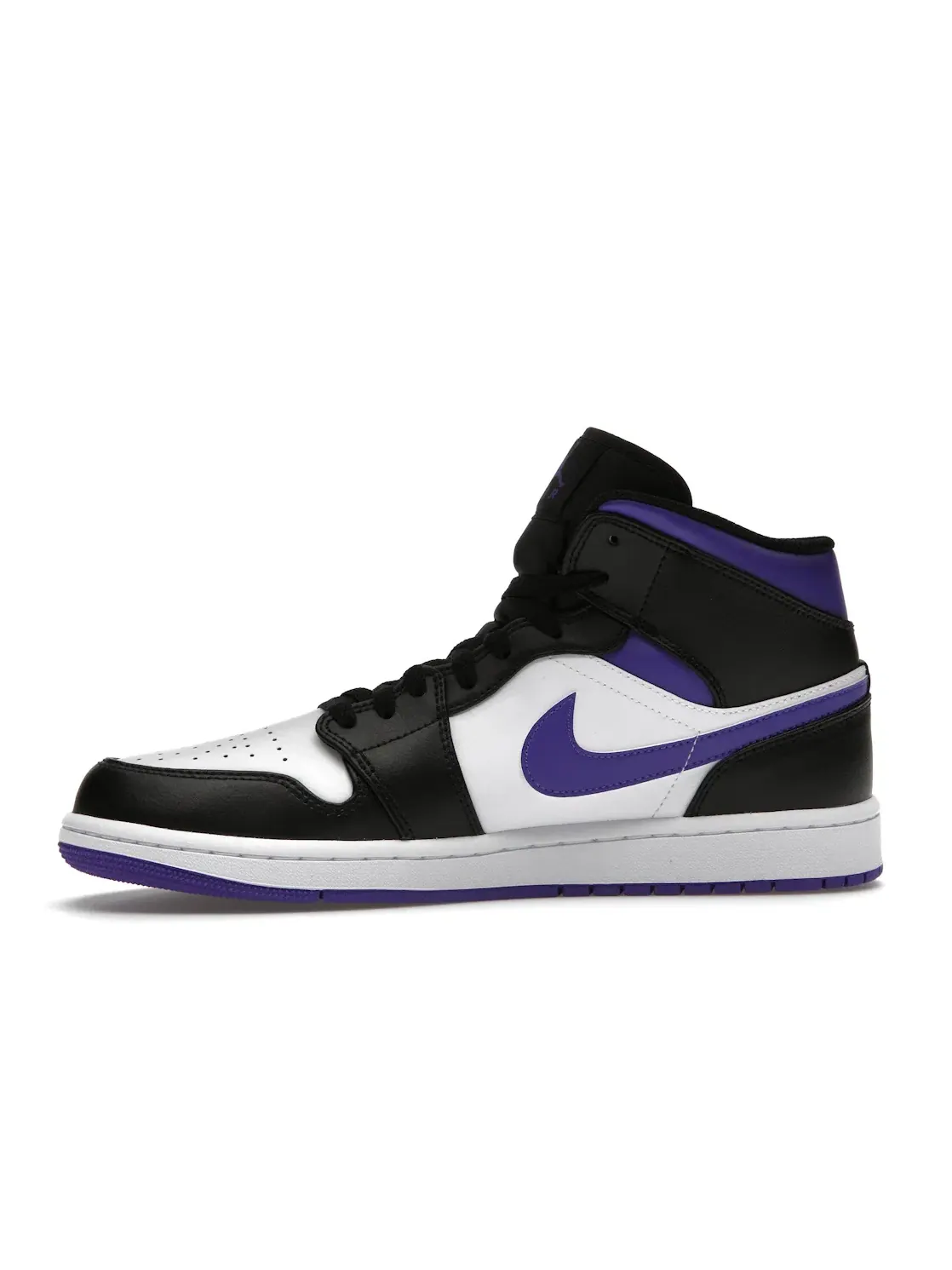 Мужские кроссовки с контрастными акцентами Jordan 1 Mid Jordan — изображение 3 из 4, черный/темный-белый
