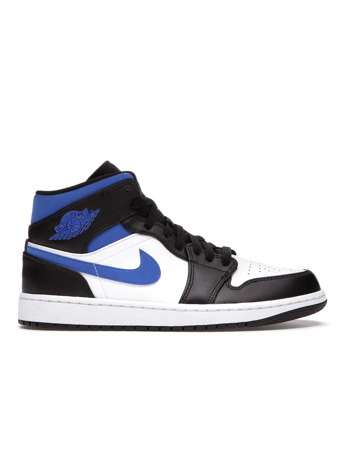 Мужские кроссовки lifestyle с принтом Jordan 1 Mid Jordan — изображение 1 из 4, белый/синий-черный