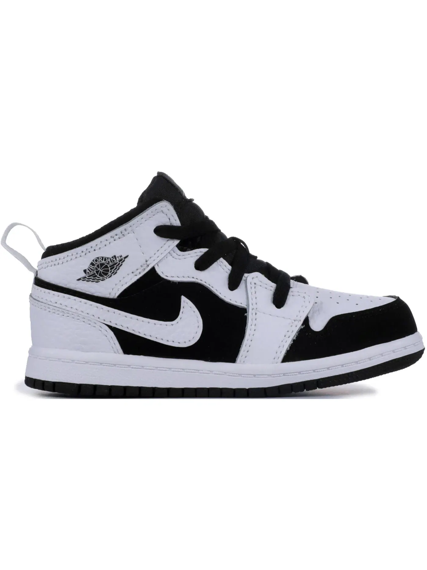 Детские кроссовки с высоким берцем Jordan 1 Mid Jordan White/Black-White — изображение 1 из 1
