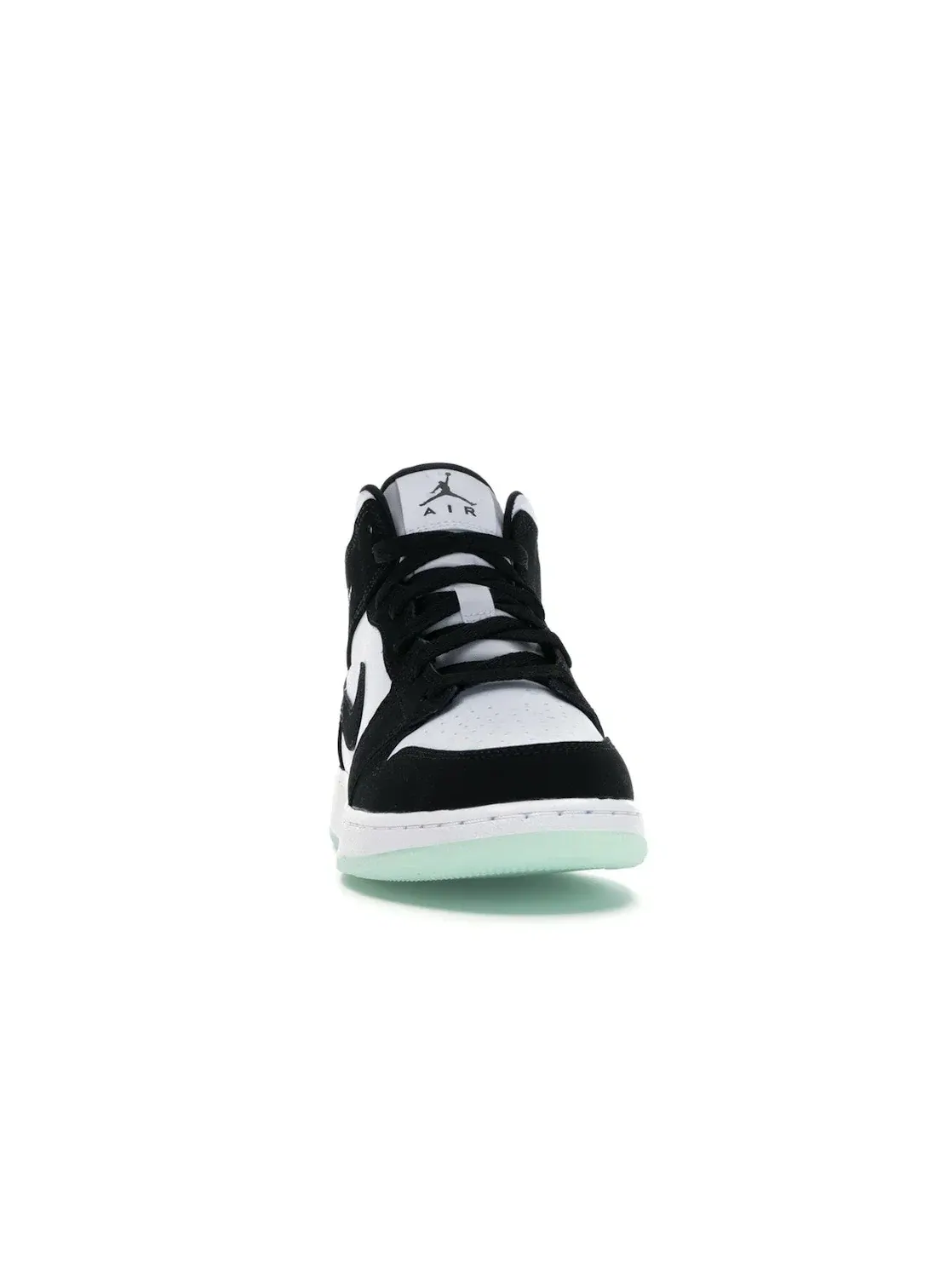 Детские кроссовки Lifestyle с контрастными деталями Jordan 1 Mid Jordan — изображение 2 из 4, белый/черный