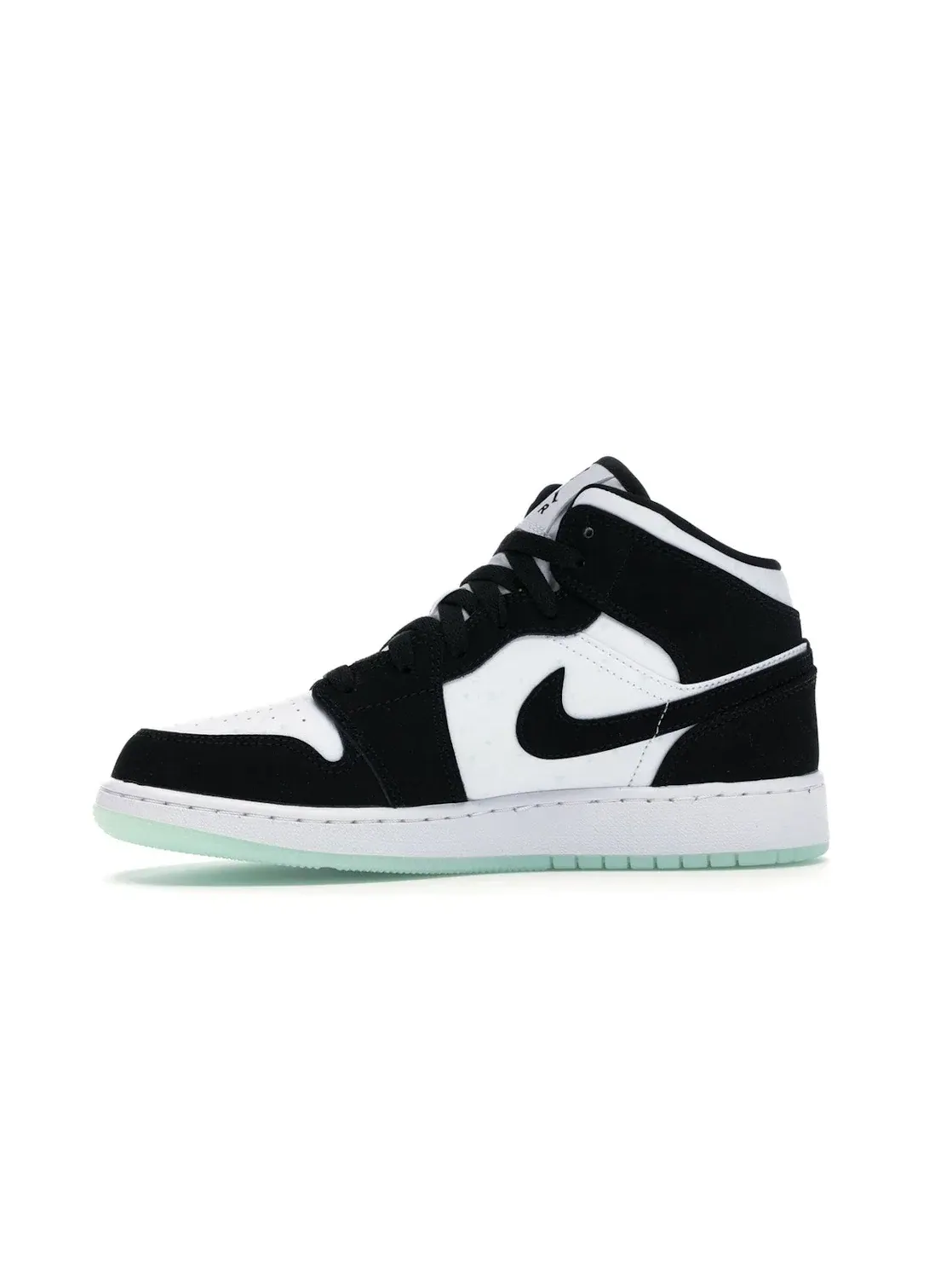 Детские кроссовки Lifestyle с контрастными деталями Jordan 1 Mid Jordan — изображение 3 из 4, белый/черный