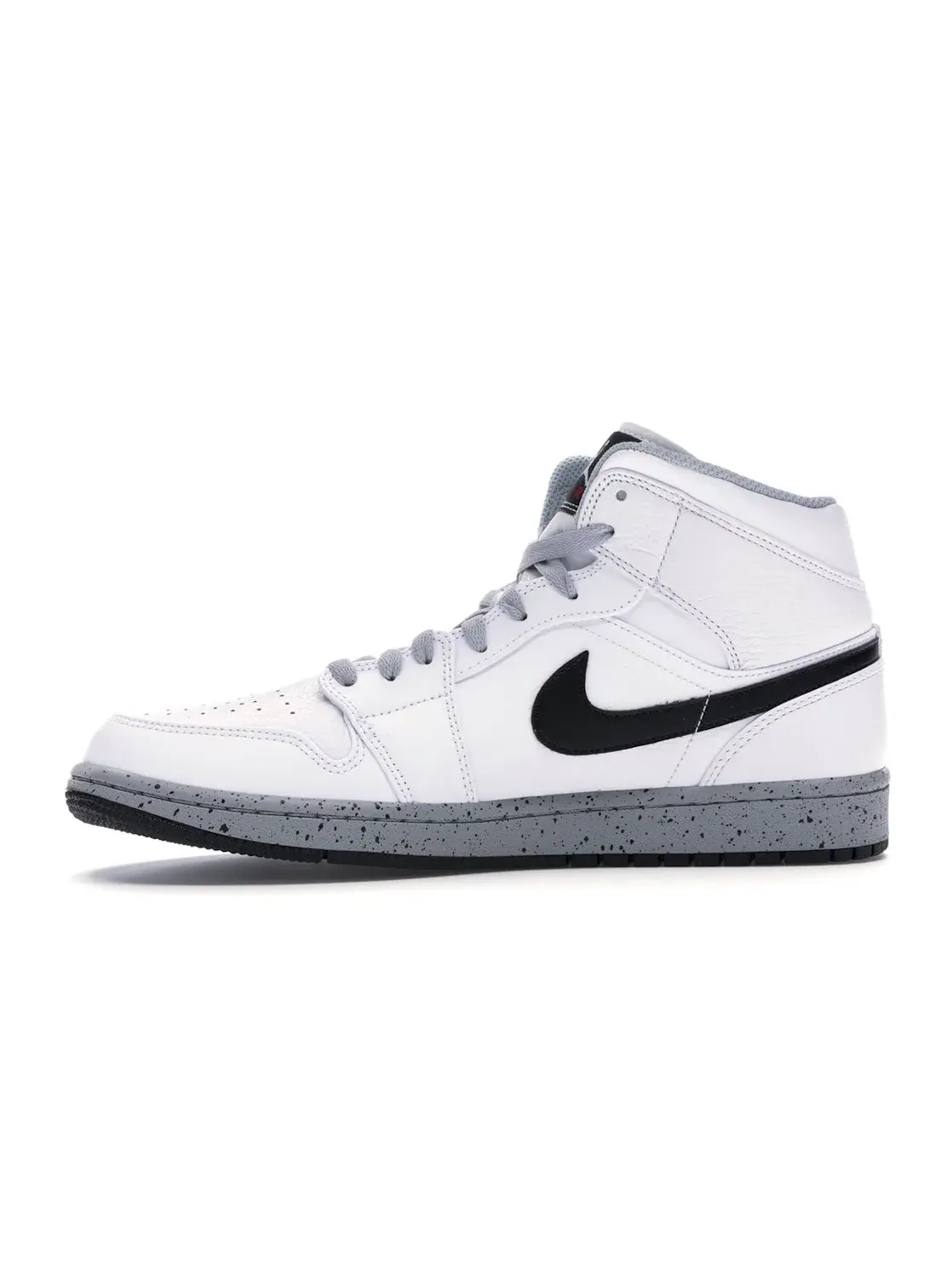 Мужские кроссовки Lifestyle Jordan 1 Mid White Cement Jordan — изображение 3 из 4, белый/черный-серый