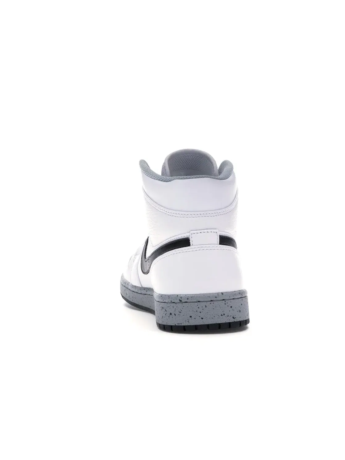 Мужские кроссовки Lifestyle Jordan 1 Mid White Cement Jordan — изображение 4 из 4, белый/черный-серый