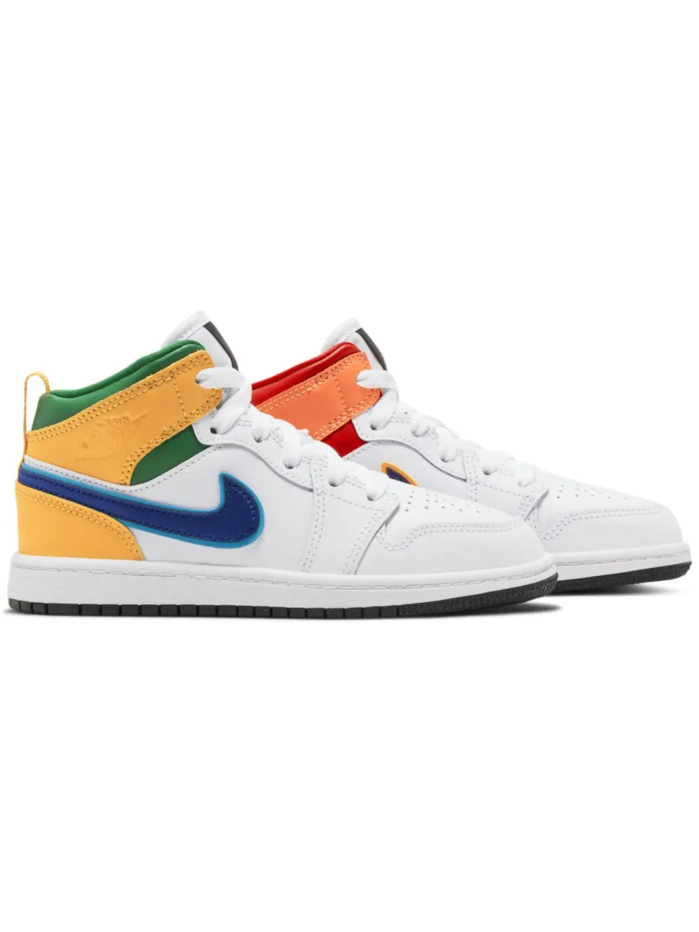 Детские кроссовки Lifestyle Jordan 1 Mid White Court Purple Teal Jordan — изображение 1 из 1