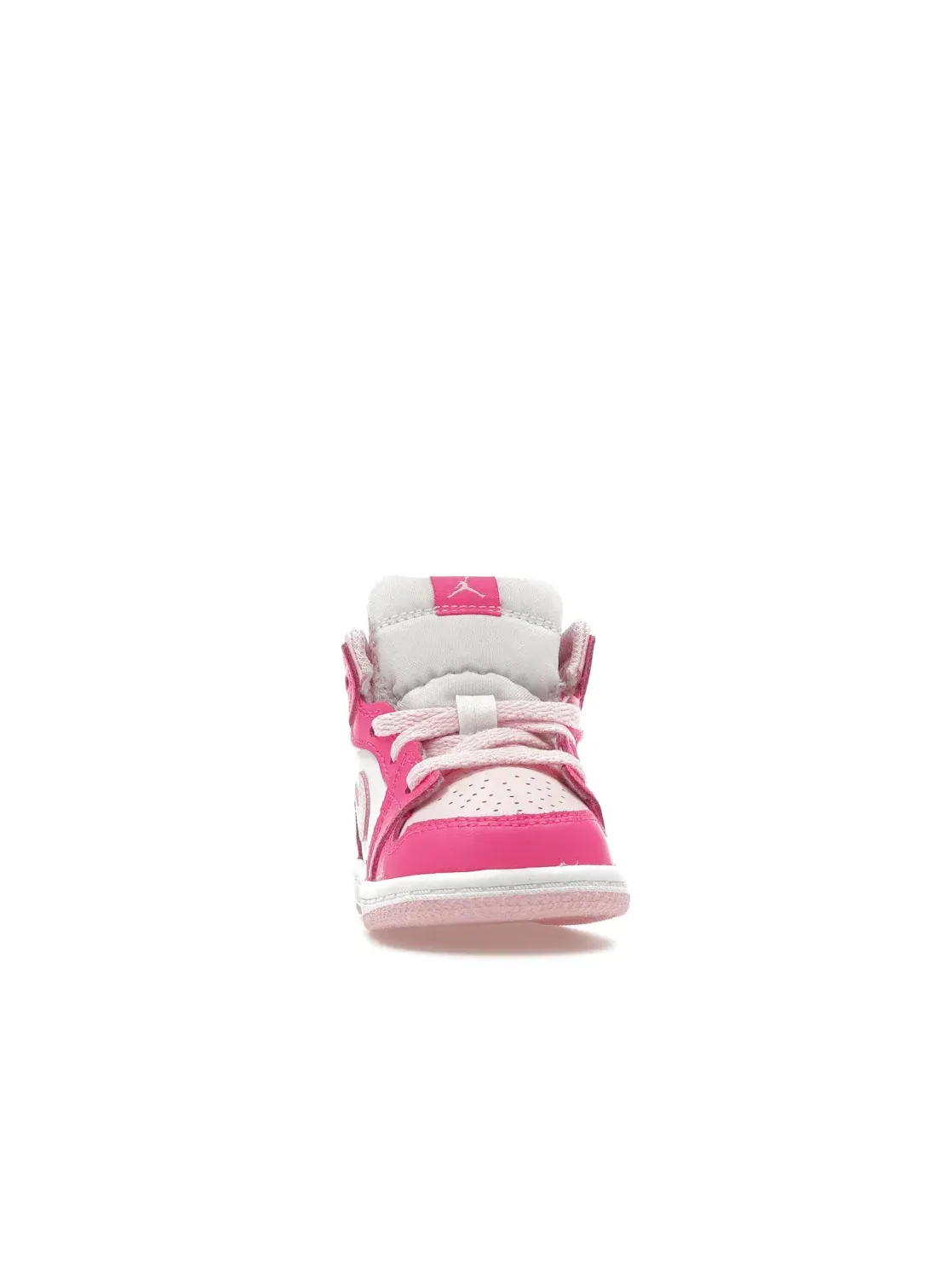 Детские кроссовки с высоким верхом Jordan 1 Mid — изображение 2 из 4, белый/розовый/розовый