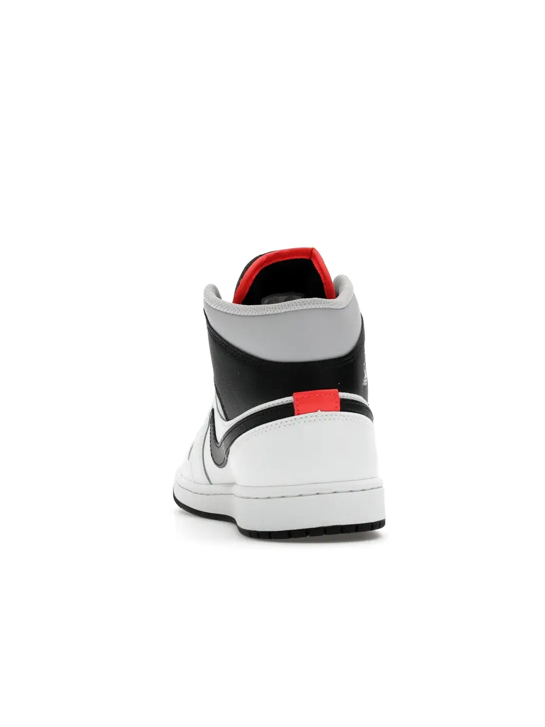 Мужские кроссовки с кожаным верхом Jordan 1 Mid — изображение 4 из 4, белый/серый//черный