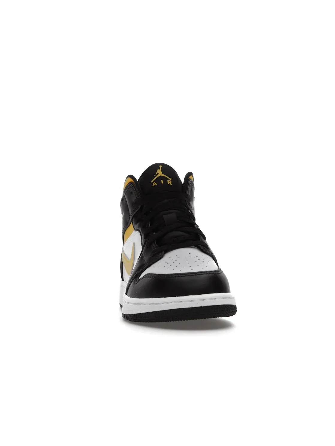 Детские кроссовки с замшевыми вставками Jordan 1 Mid — изображение 2 из 4, белый/-черный