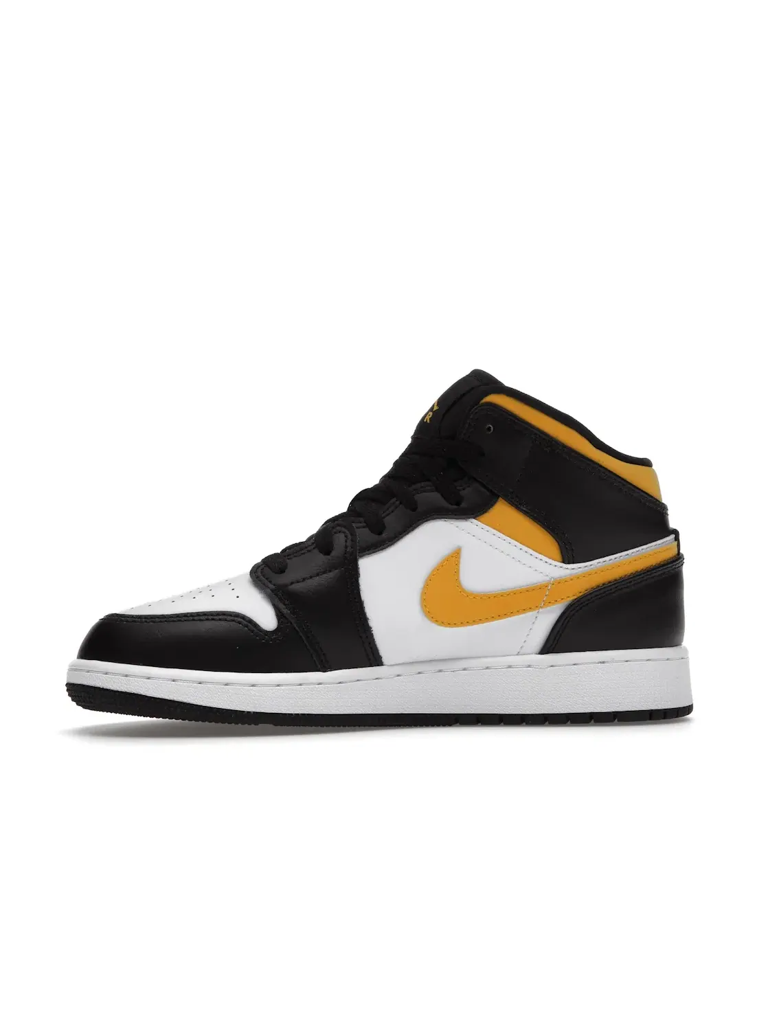 Детские кроссовки с замшевыми вставками Jordan 1 Mid — изображение 3 из 4, белый/-черный