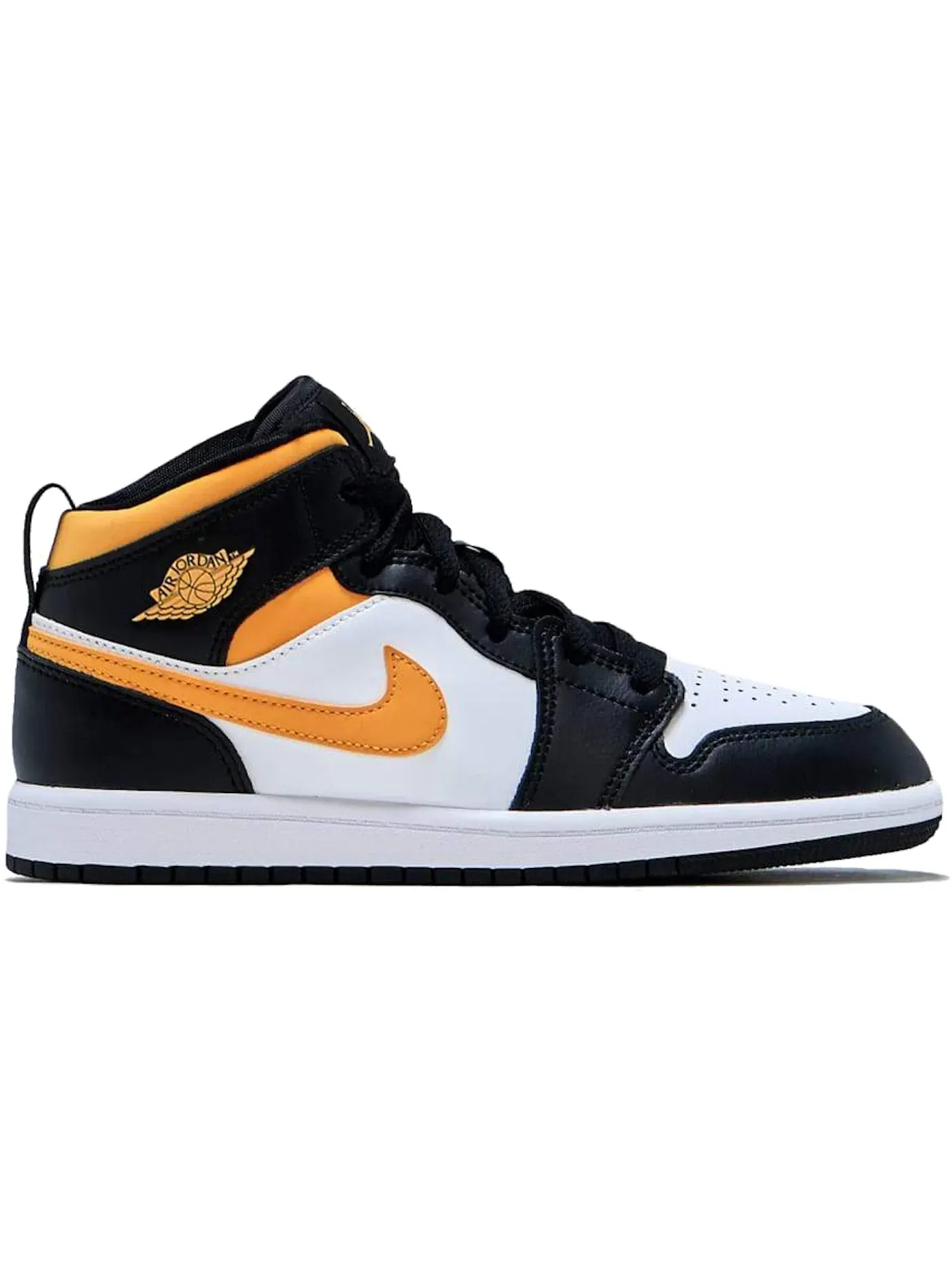 Детские кроссовки для мальчиков с высоким берцем Jordan 1 Mid Jordan — изображение 1 из 1, белый//черный