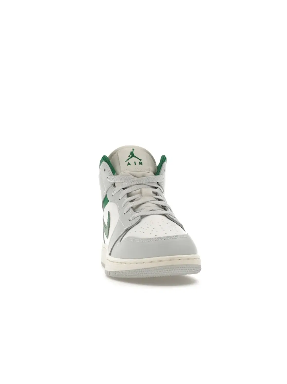 Детские кроссовки с высоким берцем Jordan 1 Mid Jordan Summit White Pure Platinum Sail Pine Green — изображение 2 из 4