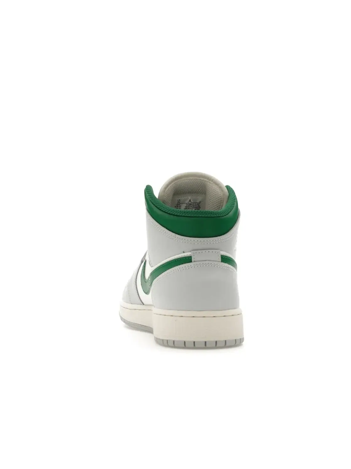 Детские кроссовки с высоким берцем Jordan 1 Mid Jordan Summit White Pure Platinum Sail Pine Green — изображение 4 из 4