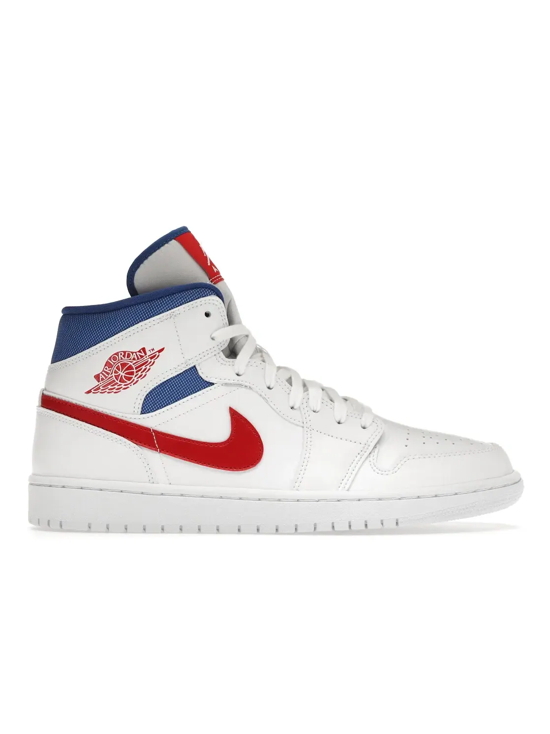 Женские кроссовки Lifestyle Jordan 1 Mid — изображение 1 из 4, белый/красный