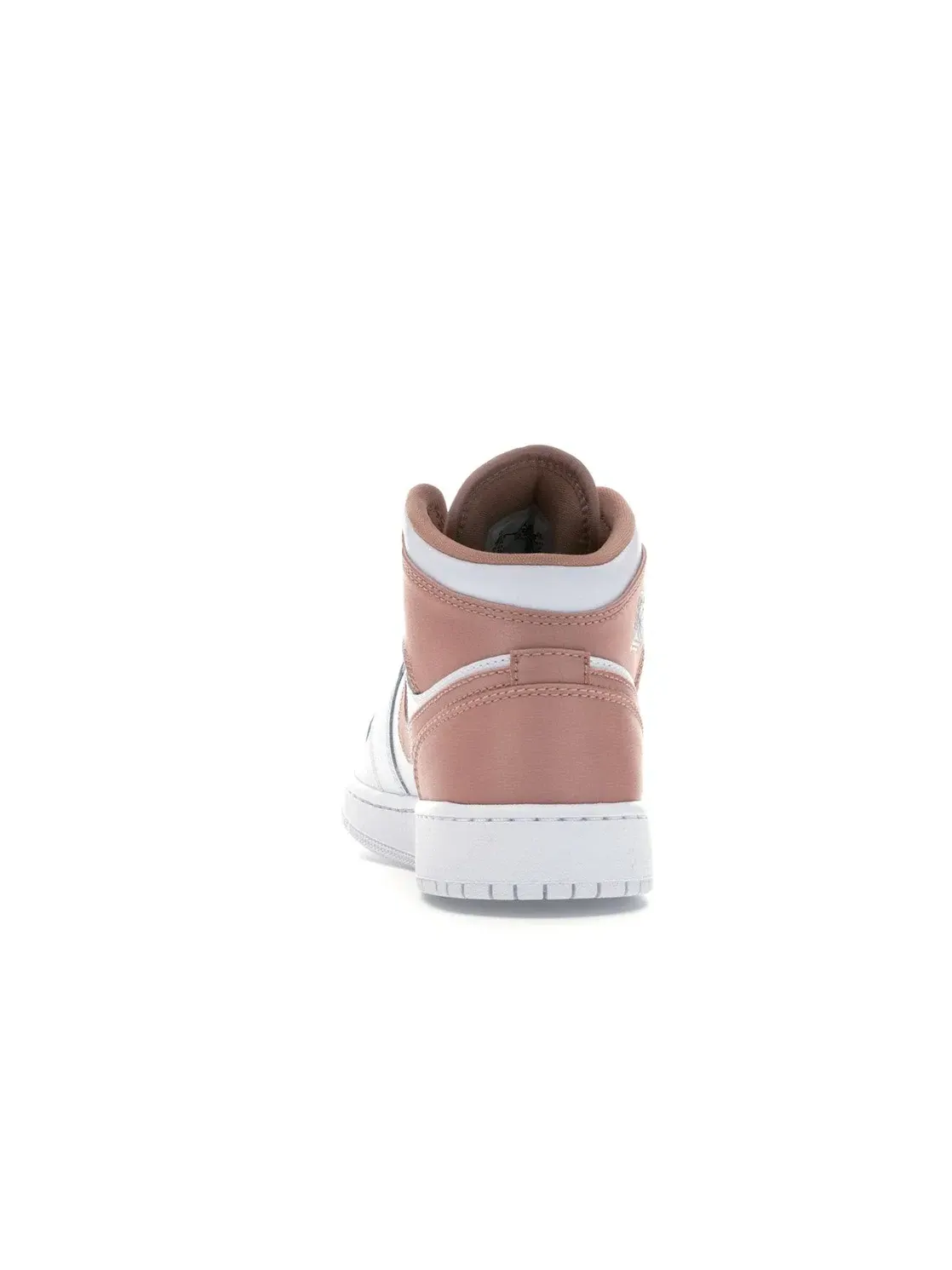 Детские кроссовки из кожи и сатина White/Rose Gold-Black Jordan Jordan 1 Mid — изображение 4 из 4