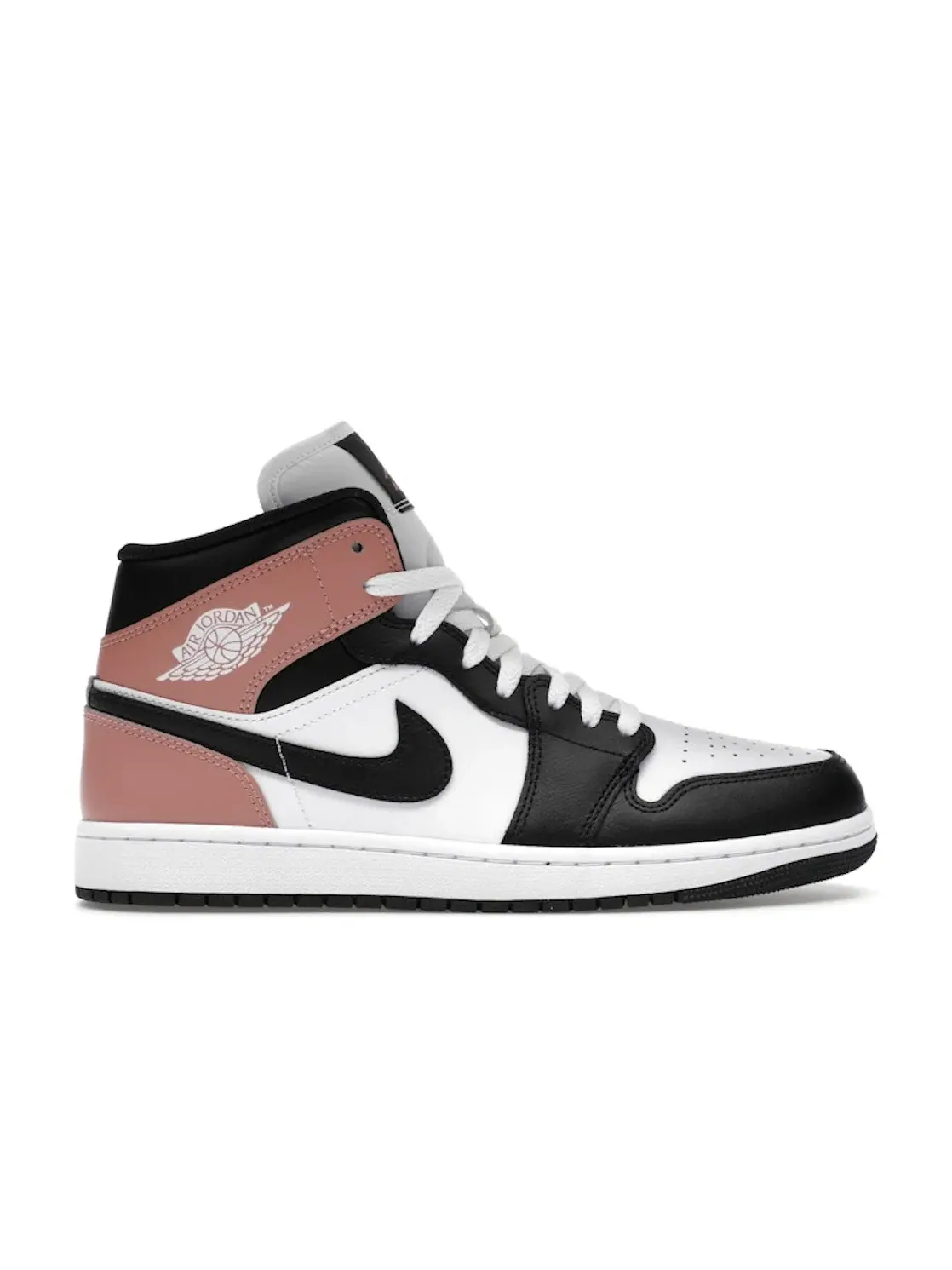 Мужские кроссовки с контрастными деталями Jordan 1 Mid Jordan — изображение 1 из 4, белый/розовый/черный