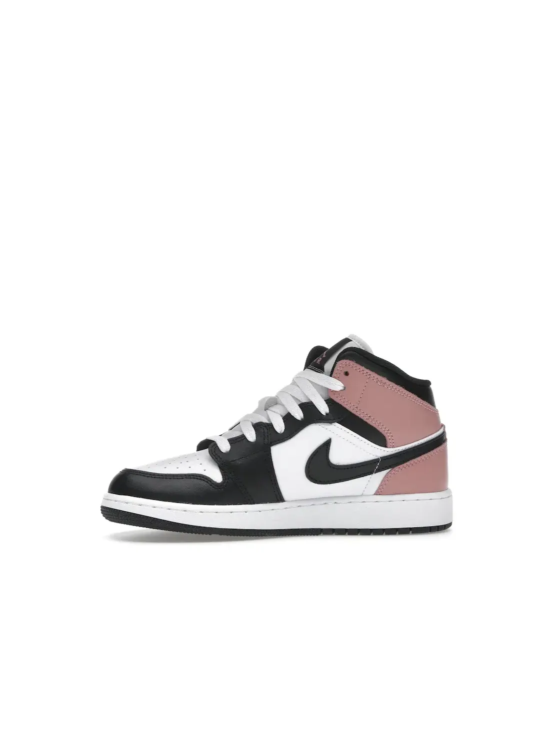 Детские кроссовки с высоким берцем Jordan 1 Mid Jordan White/Rust Pink/Black — изображение 3 из 4