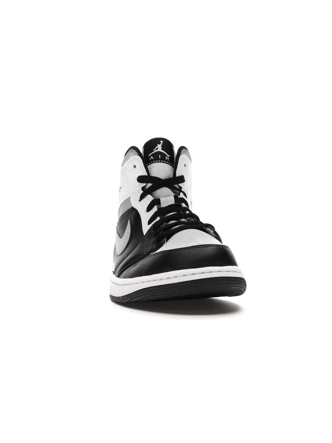 Мужские кроссовки с ретро-дизайном Jordan 1 Mid White Shadow Jordan — изображение 2 из 4, черный/серый-белый