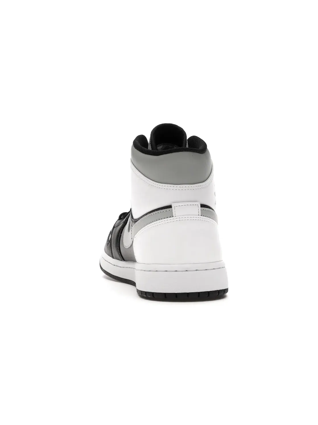 Мужские кроссовки с ретро-дизайном Jordan 1 Mid White Shadow Jordan — изображение 4 из 4, черный/серый-белый