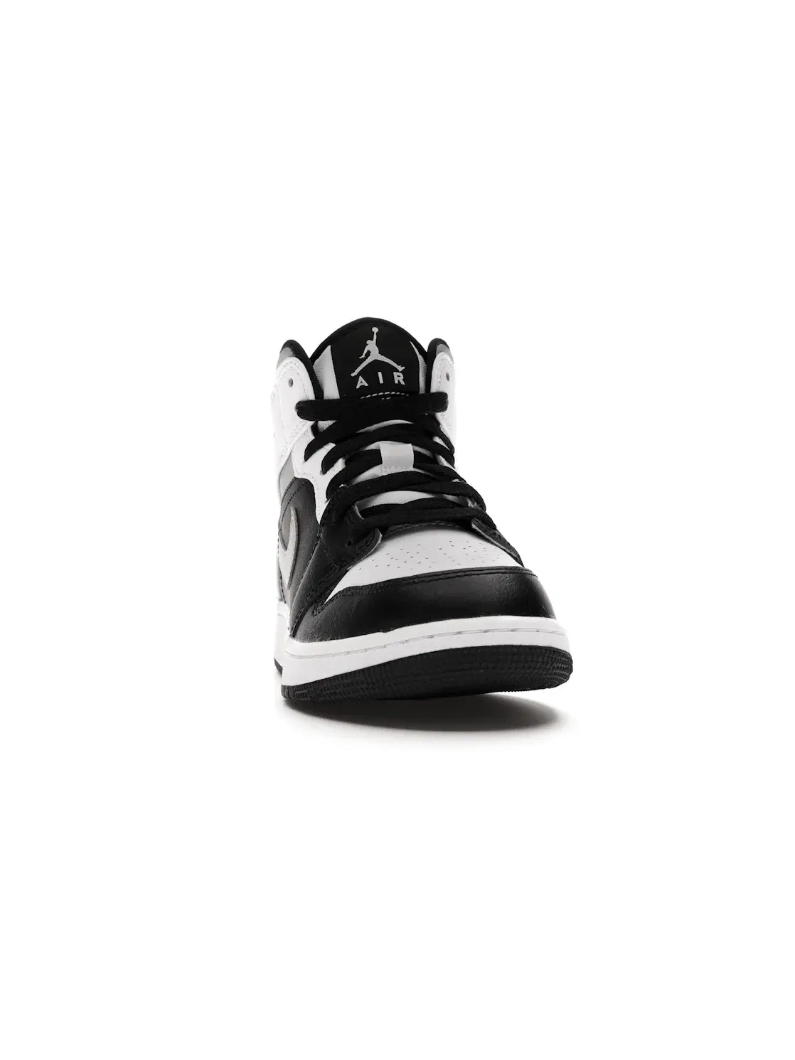 Детские кроссовки с длинным шнурком Jordan 1 Mid Jordan — изображение 2 из 4, черный/серый-белый