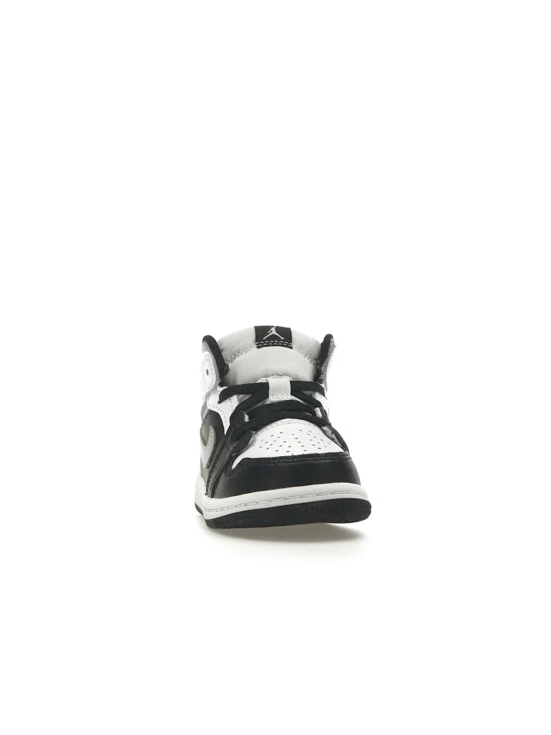 Детские кроссовки с верхом из кожи Jordan 1 Mid Jordan — изображение 2 из 4, черный/серый-белый