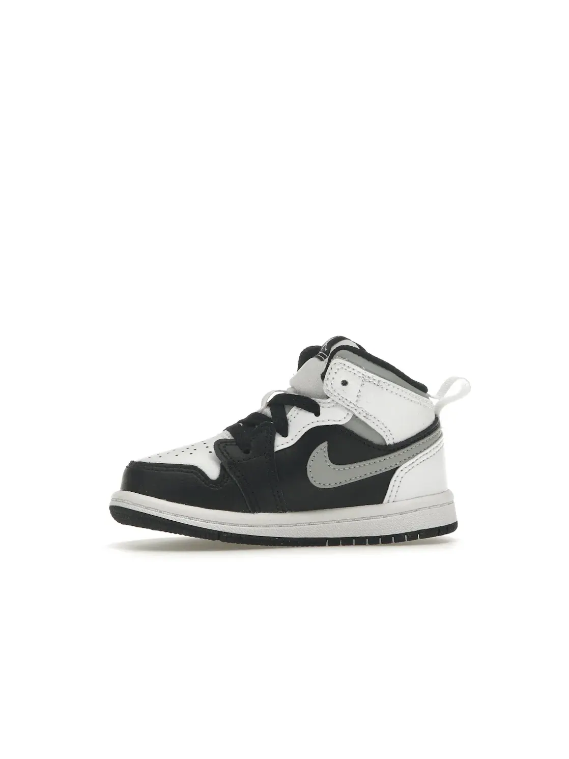 Детские кроссовки с верхом из кожи Jordan 1 Mid Jordan — изображение 3 из 4, черный/серый-белый