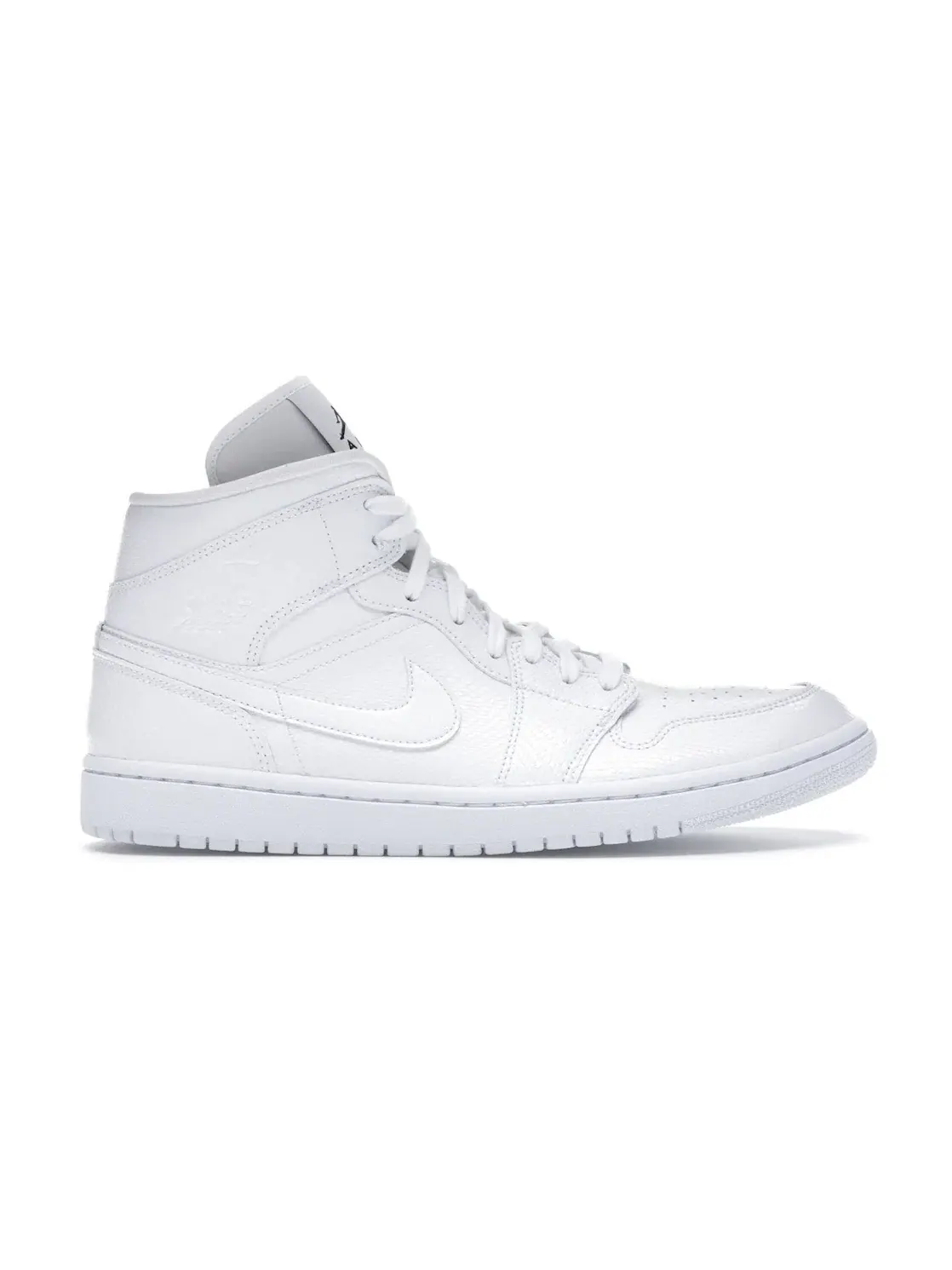 Женские кроссовки с змеиным принтом Jordan 1 Mid Jordan — изображение 1 из 4, белый/белый-белый
