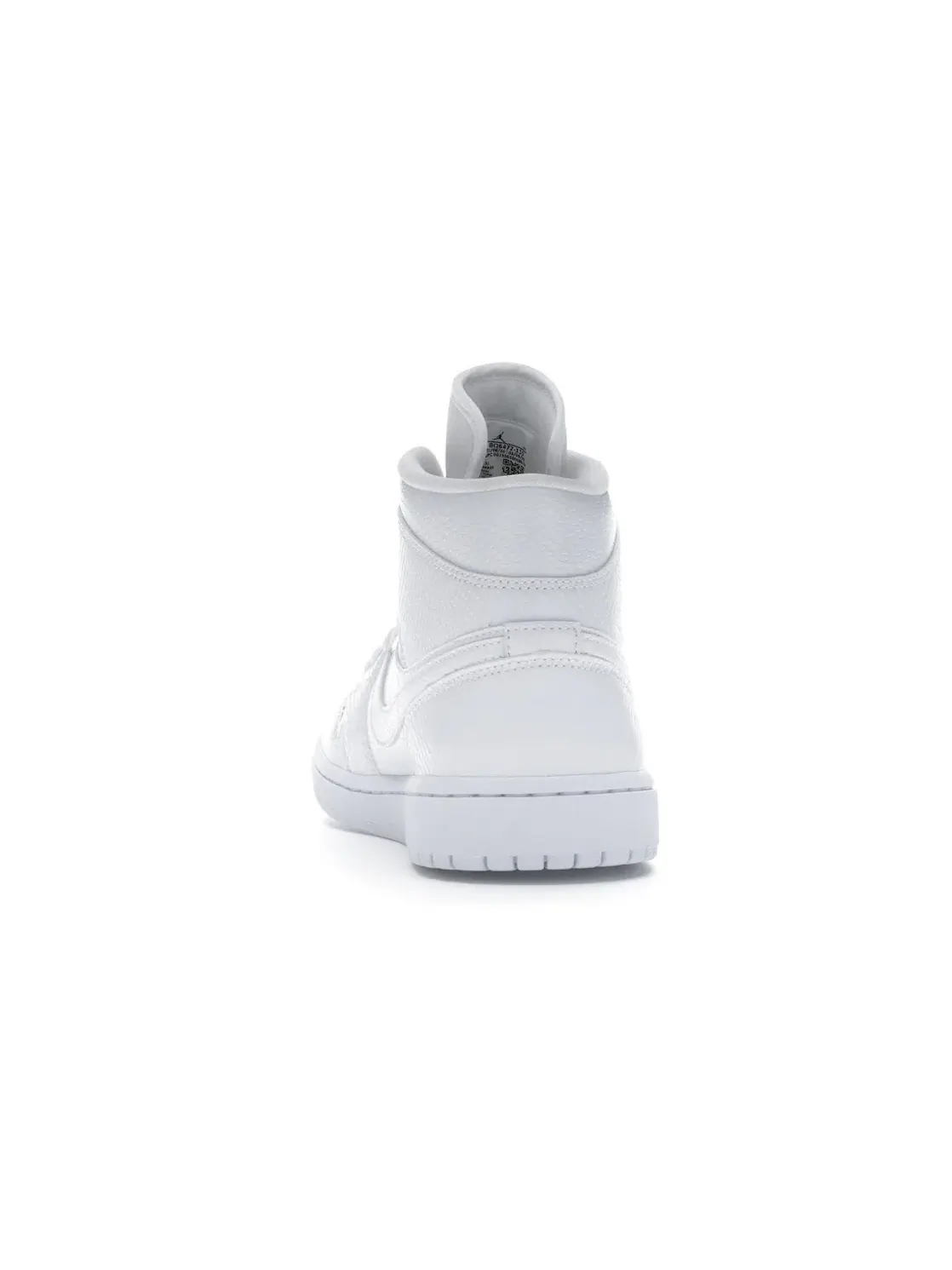 Женские кроссовки с змеиным принтом Jordan 1 Mid Jordan — изображение 4 из 4, белый/белый-белый