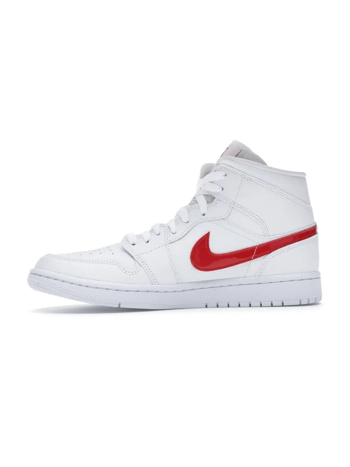 Женские кроссовки с принтом Jordan 1 Mid Jordan — изображение 3 из 4, белый/красный