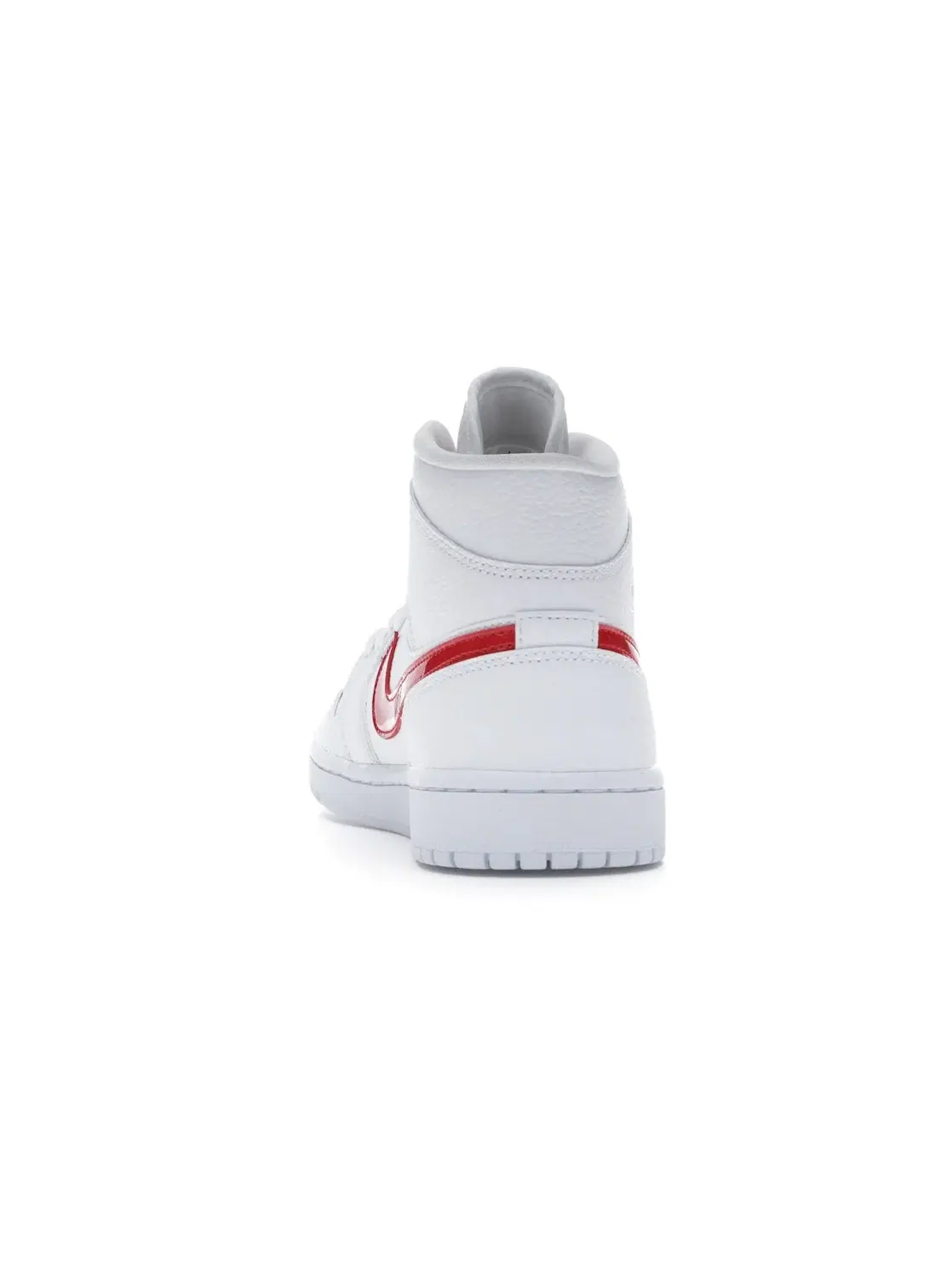 Женские кроссовки с принтом Jordan 1 Mid Jordan — изображение 4 из 4, белый/красный