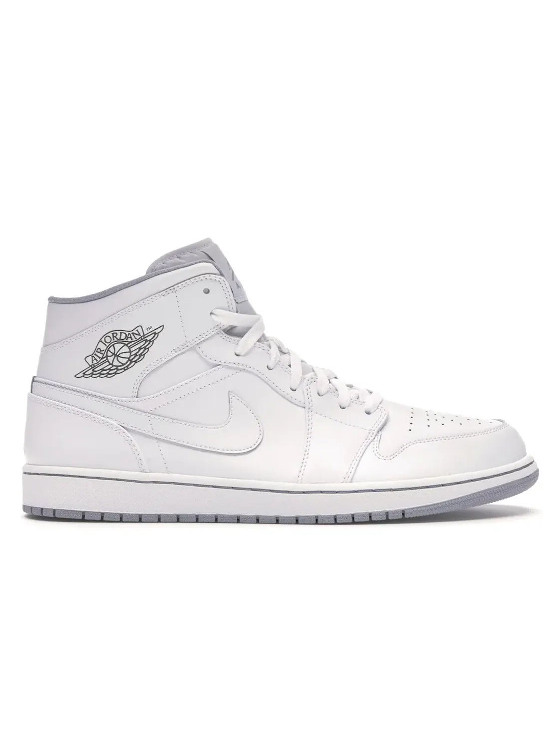 Мужские кроссовки Lifestyle Jordan 1 Mid — изображение 1 из 4, белый/белый-серый