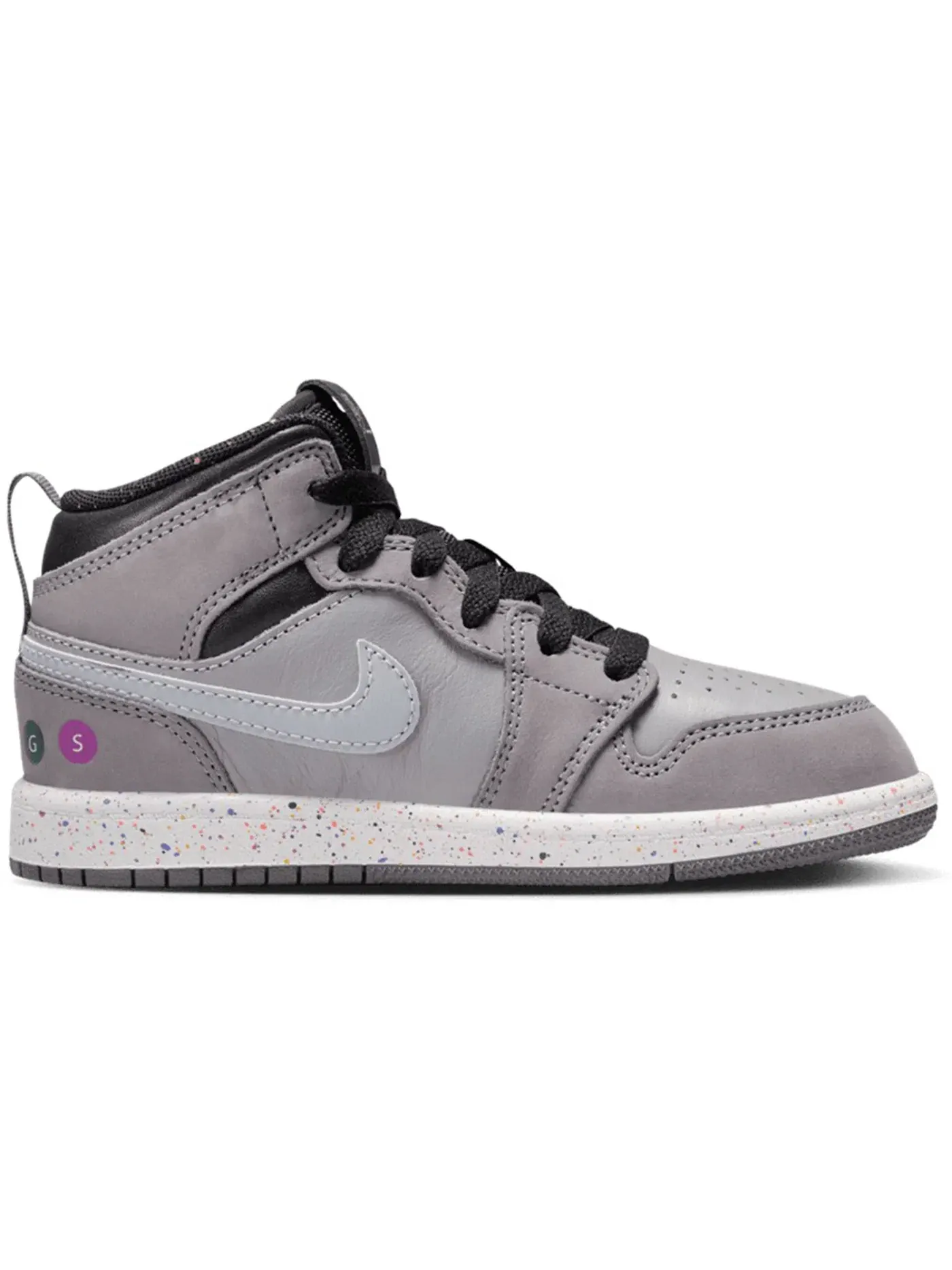 Детские кроссовки Lifestyle с принтом Jordan 1 Mid Wings NYC Subway Jordan — изображение 1 из 1