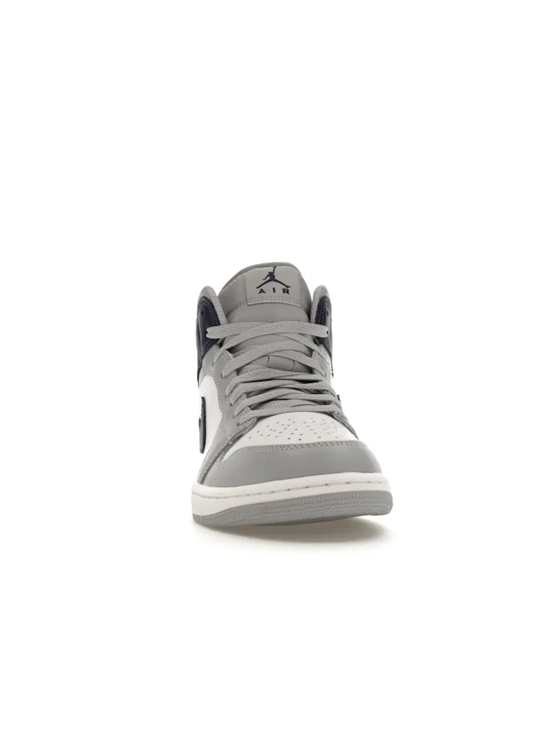 Мужские кроссовки с высоким берцем Jordan 1 Mid Jordan — изображение 2 из 4, белый/серый/темно-синий