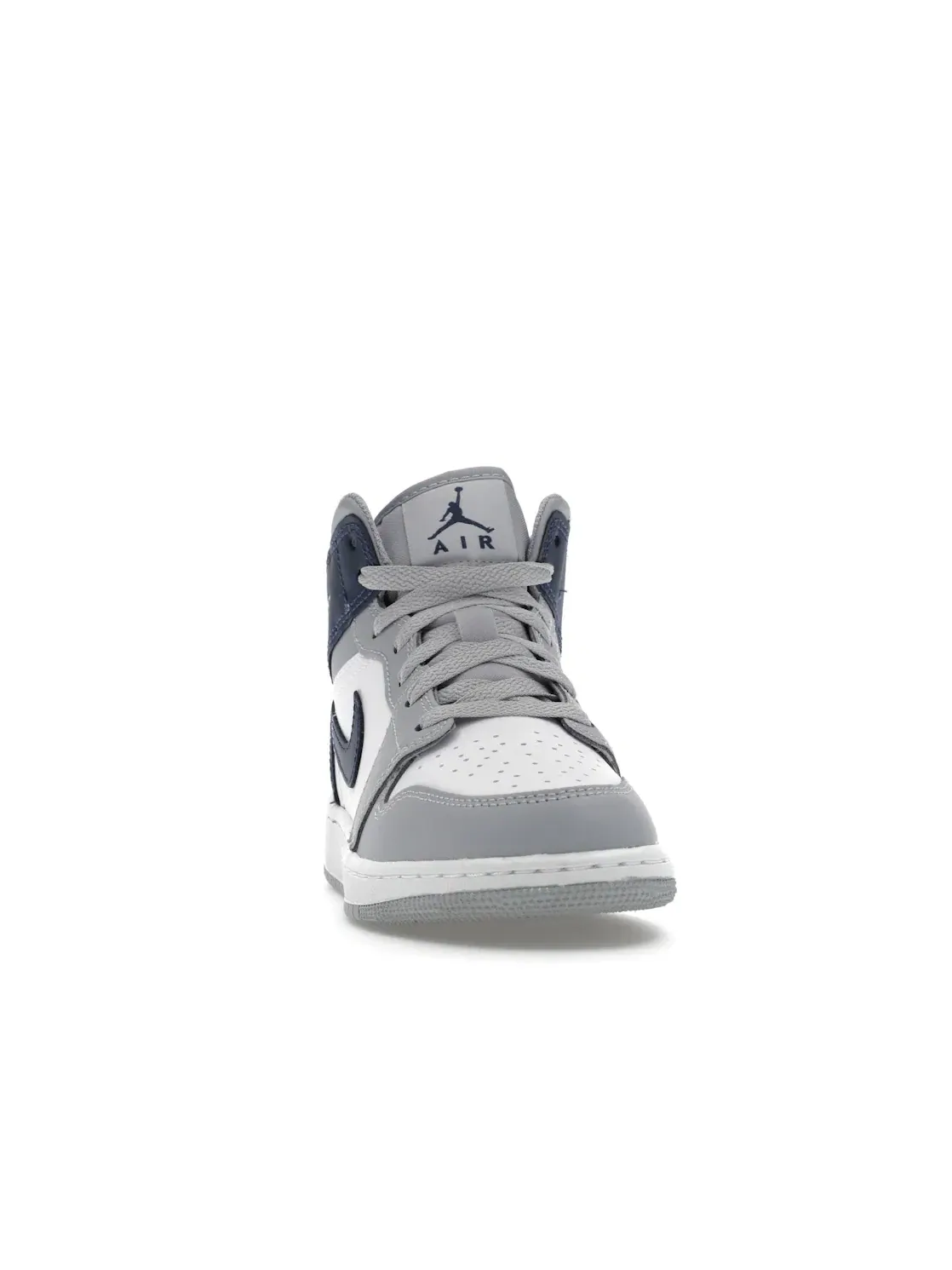 Детские кроссовки Lifestyle Jordan 1 Mid Jordan — изображение 2 из 4, белый/серый/темно-синий