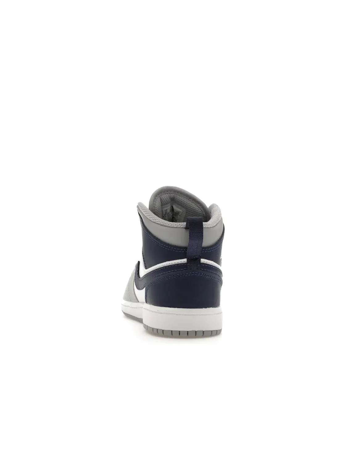 Детские кроссовки для мальчиков с цветовой гаммой Jordan 1 Mid Jordan — изображение 4 из 4, белый/серый/темно-синий