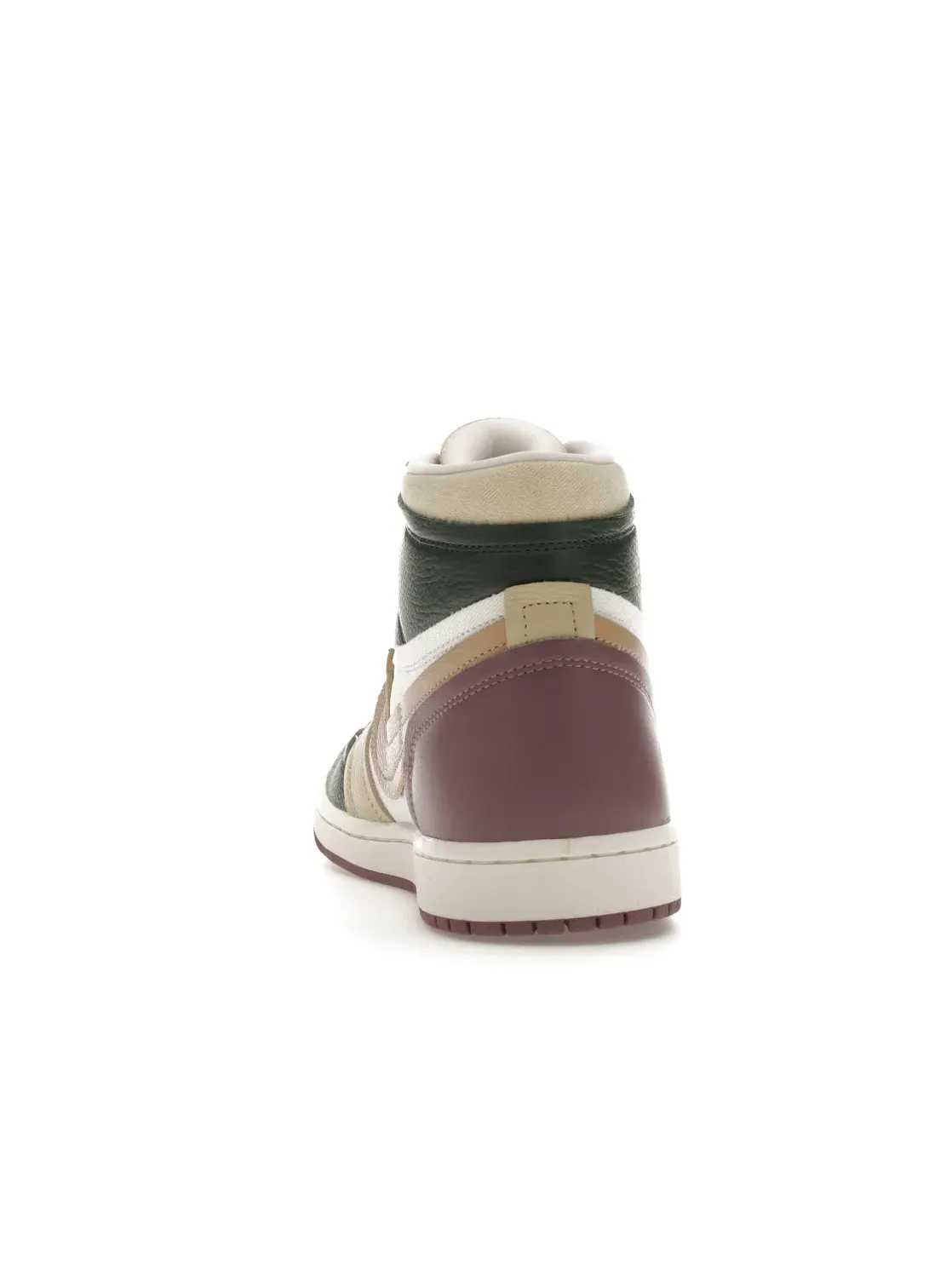 Женские кроссовки с деконструированным дизайном Jordan 1 High Method of Make Jordan, Galactic Jade/Desert/Sail