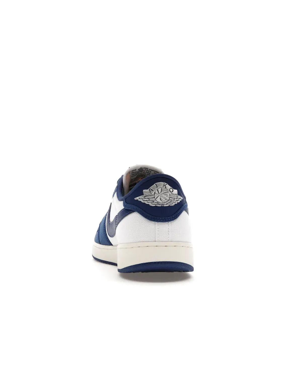 Мужские кроссовки с канвасным верхом Jordan 1 Retro AJKO Low Jordan — изображение 4 из 4, белый/темный синий