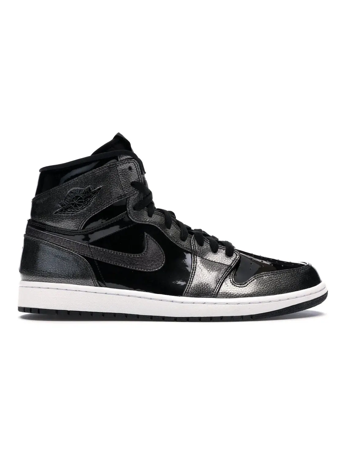 Мужские кроссовки кожаные Jordan 1 Retro Jordan — изображение 1 из 4, черный/черный--белый