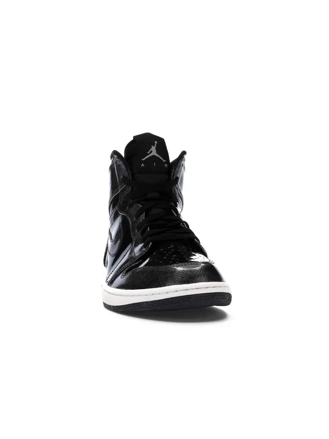 Мужские кроссовки кожаные Jordan 1 Retro Jordan — изображение 2 из 4, черный/черный--белый