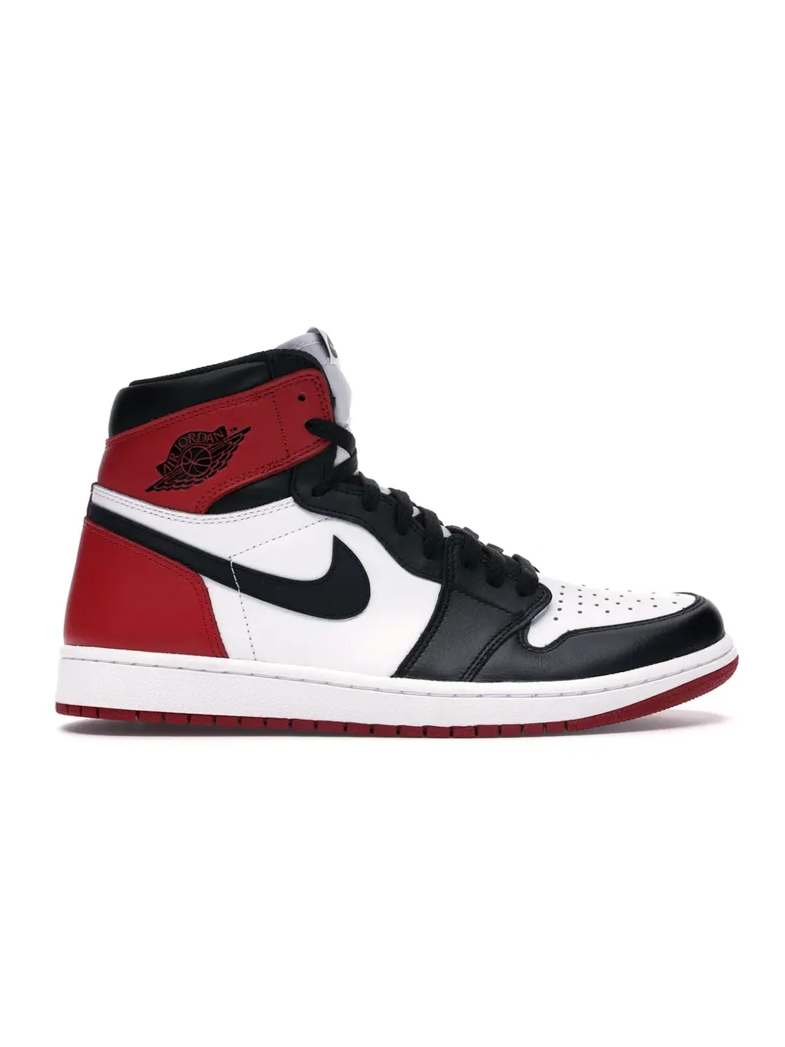 Мужские кроссовки с кожаным верхом Jordan 1 Retro Jordan — изображение 1 из 4, белый/красный/черный