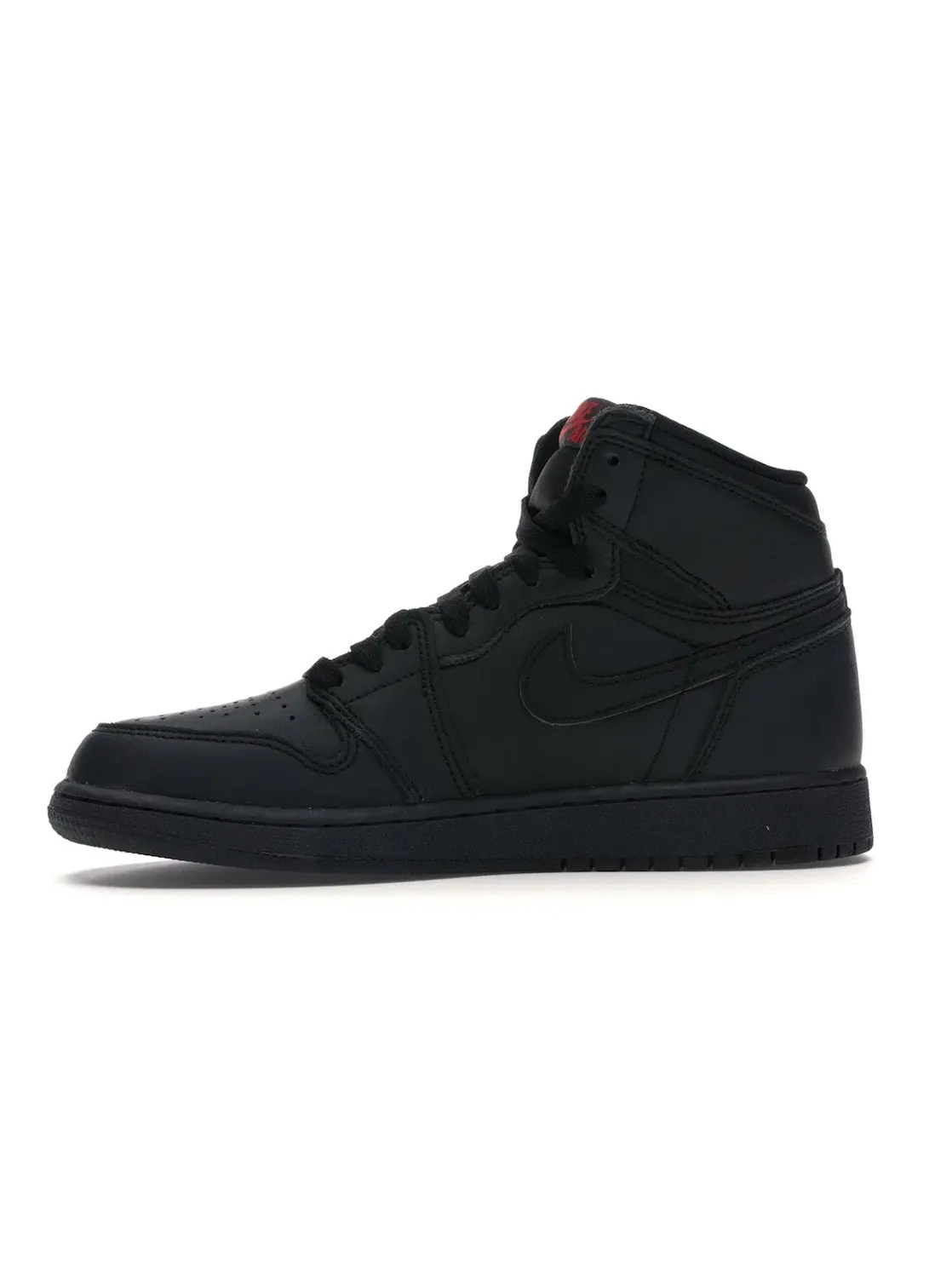 Детские кроссовки для мальчиков с высоким берцем Jordan 1 Retro High OG Jordan — изображение 3 из 4, черный/красный