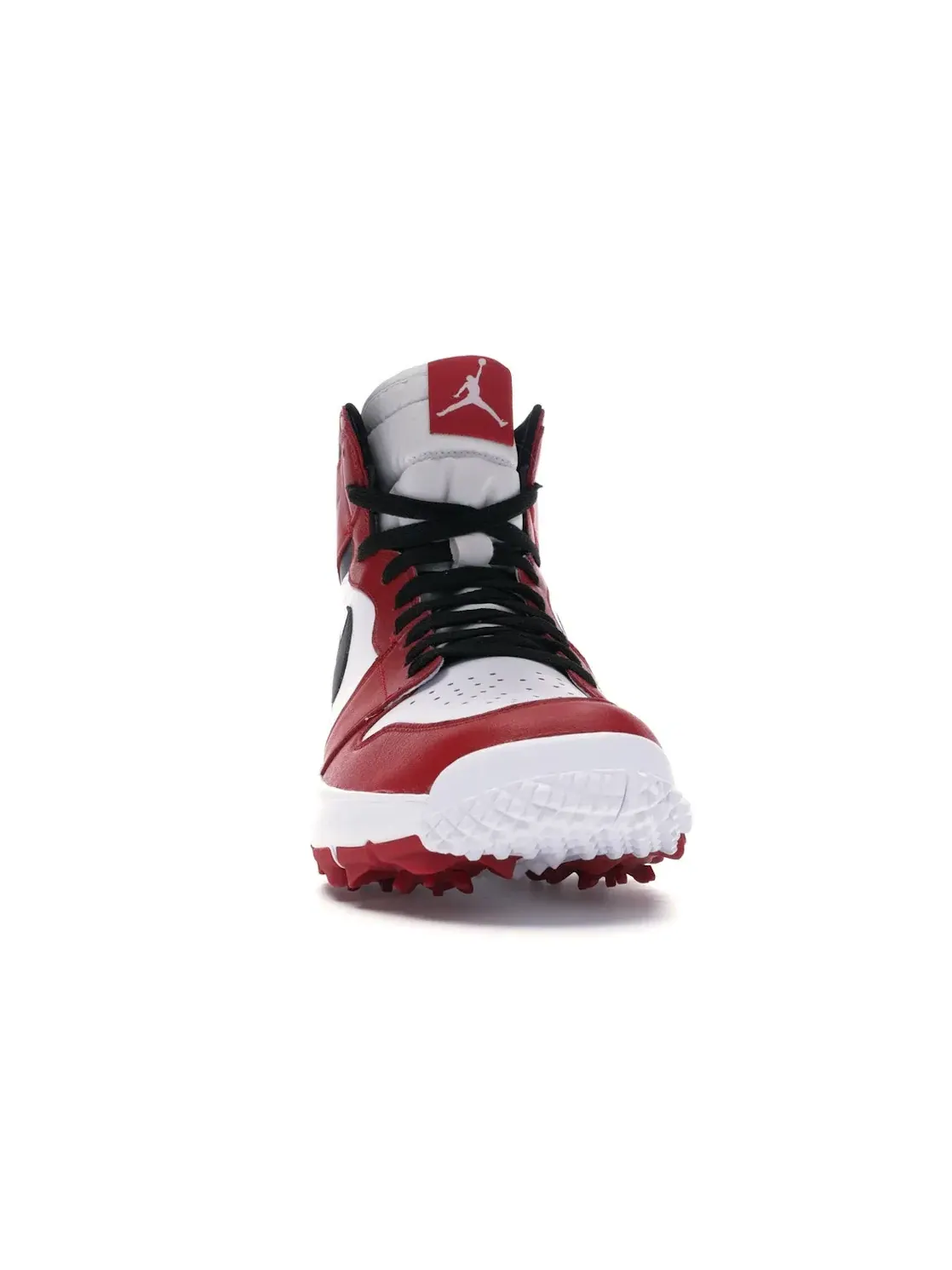 Мужские гольф-кроссовки с шипами Jordan 1 Retro Golf Cleat — изображение 2 из 4, белый/черный-красный
