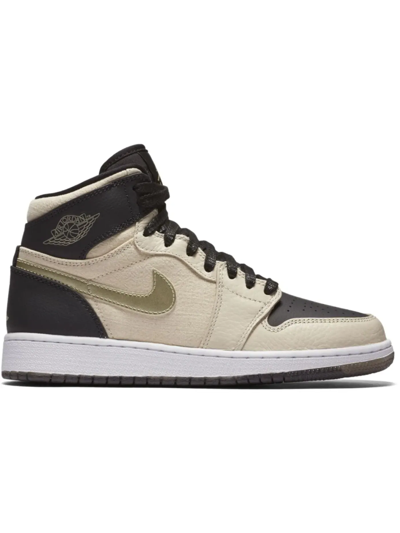 Детские кроссовки Lifestyle с принтом Jordan 1 Retro Jordan — изображение 1 из 1, коричневый/белый