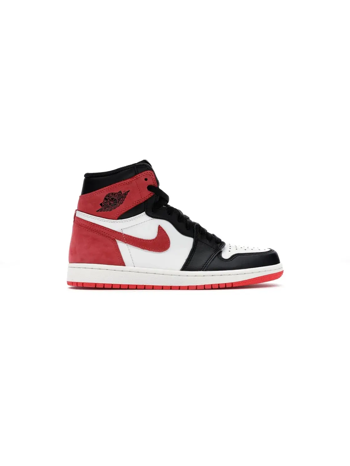 Мужские кроссовки с замшевыми вставками Jordan 1 Retro High — изображение 1 из 4, белый/красный-черный