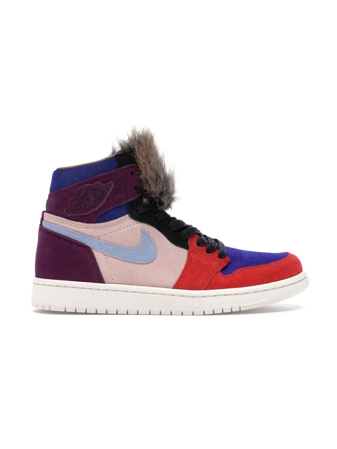 Женские кроссовки с многоцветным верхом Jordan 1 Retro High Aleali May Court Lux Jordan — изображение 1 из 4, светлый синий