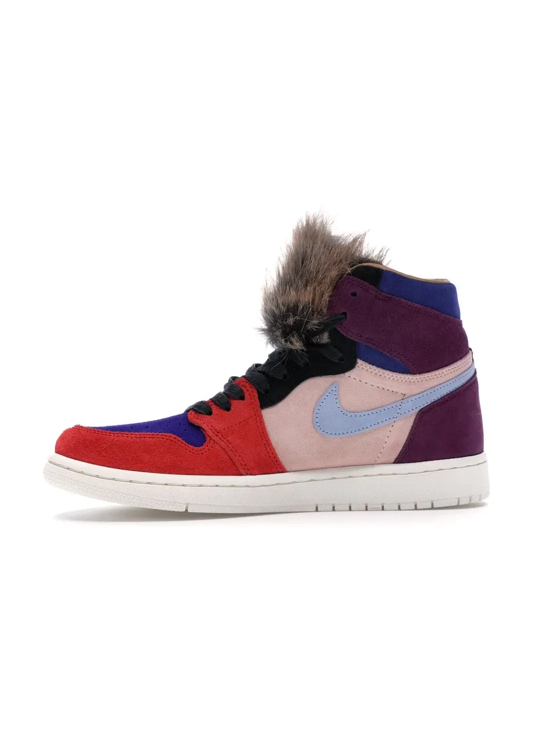 Женские кроссовки с многоцветным верхом Jordan 1 Retro High Aleali May Court Lux Jordan — изображение 3 из 4, светлый синий