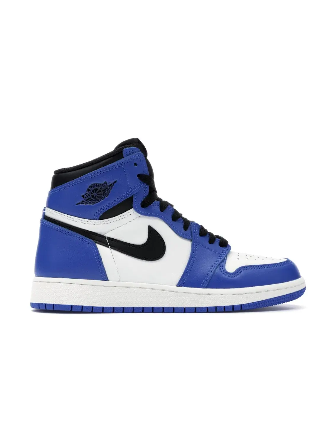 Детские кроссовки для мальчиков с замшевым верхом Jordan 1 Retro High — изображение 1 из 4, черный-белый