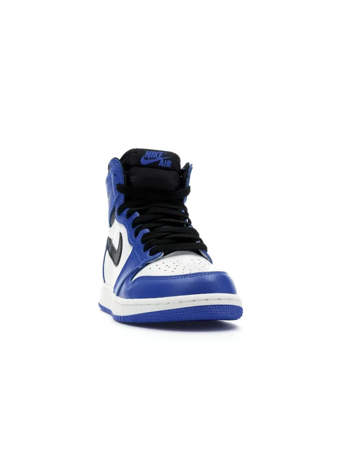 Детские кроссовки для мальчиков с замшевым верхом Jordan 1 Retro High — изображение 2 из 4, черный-белый
