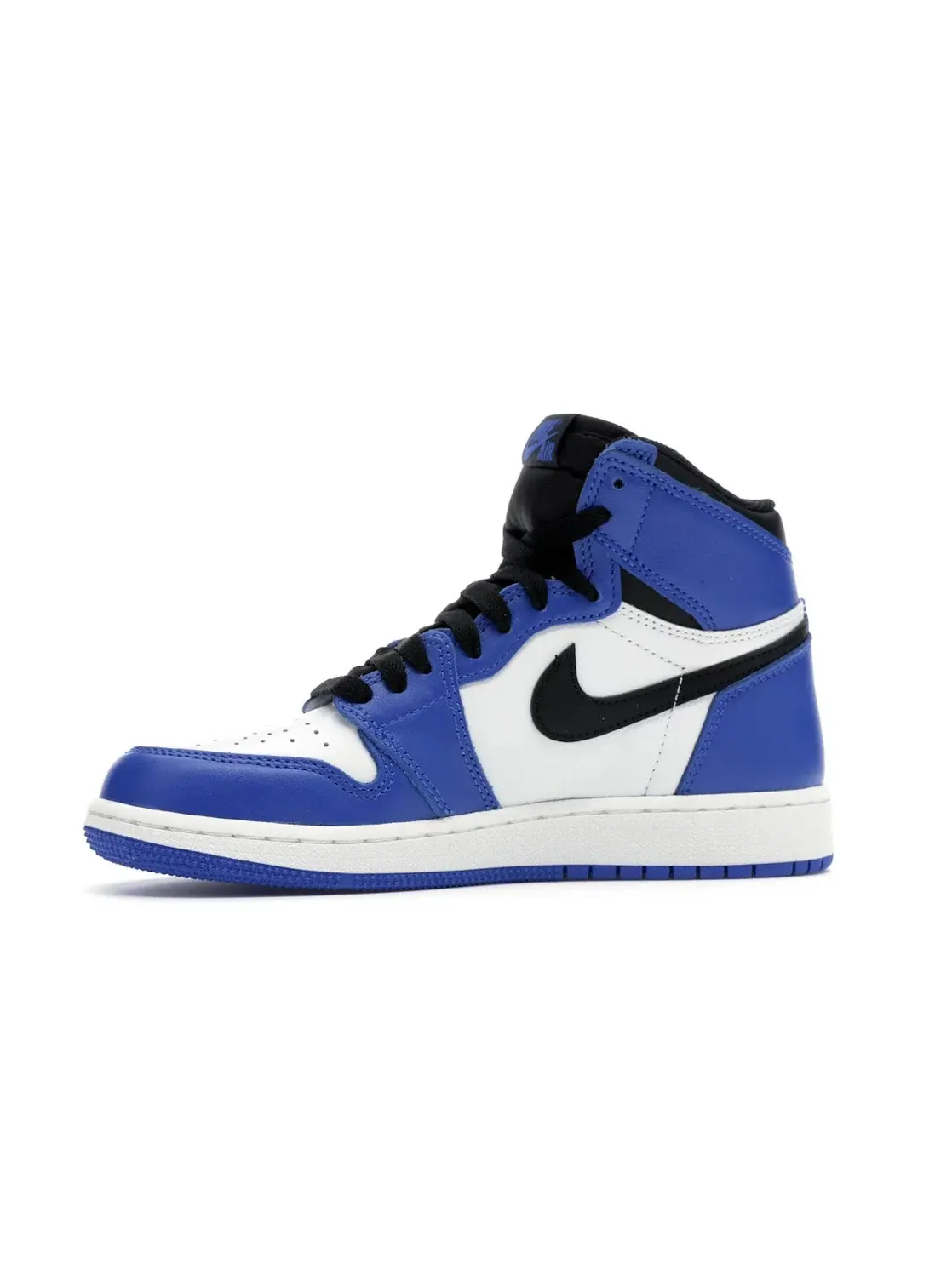Детские кроссовки для мальчиков с замшевым верхом Jordan 1 Retro High — изображение 3 из 4, черный-белый