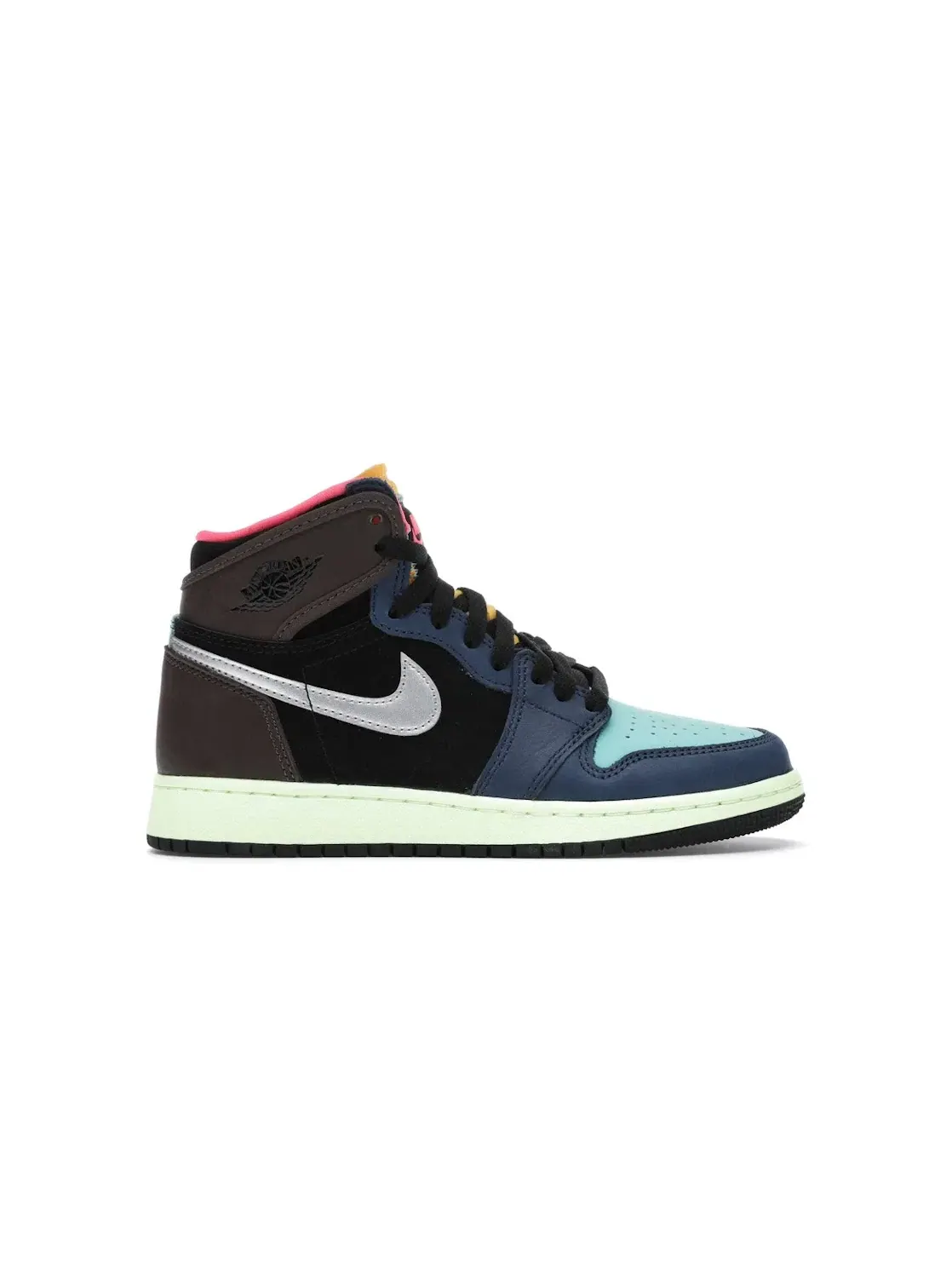 Детские кроссовки для мальчиков высокие с принтом Jordan 1 Retro High Tokyo Bio Hack Jordan — изображение 1 из 4