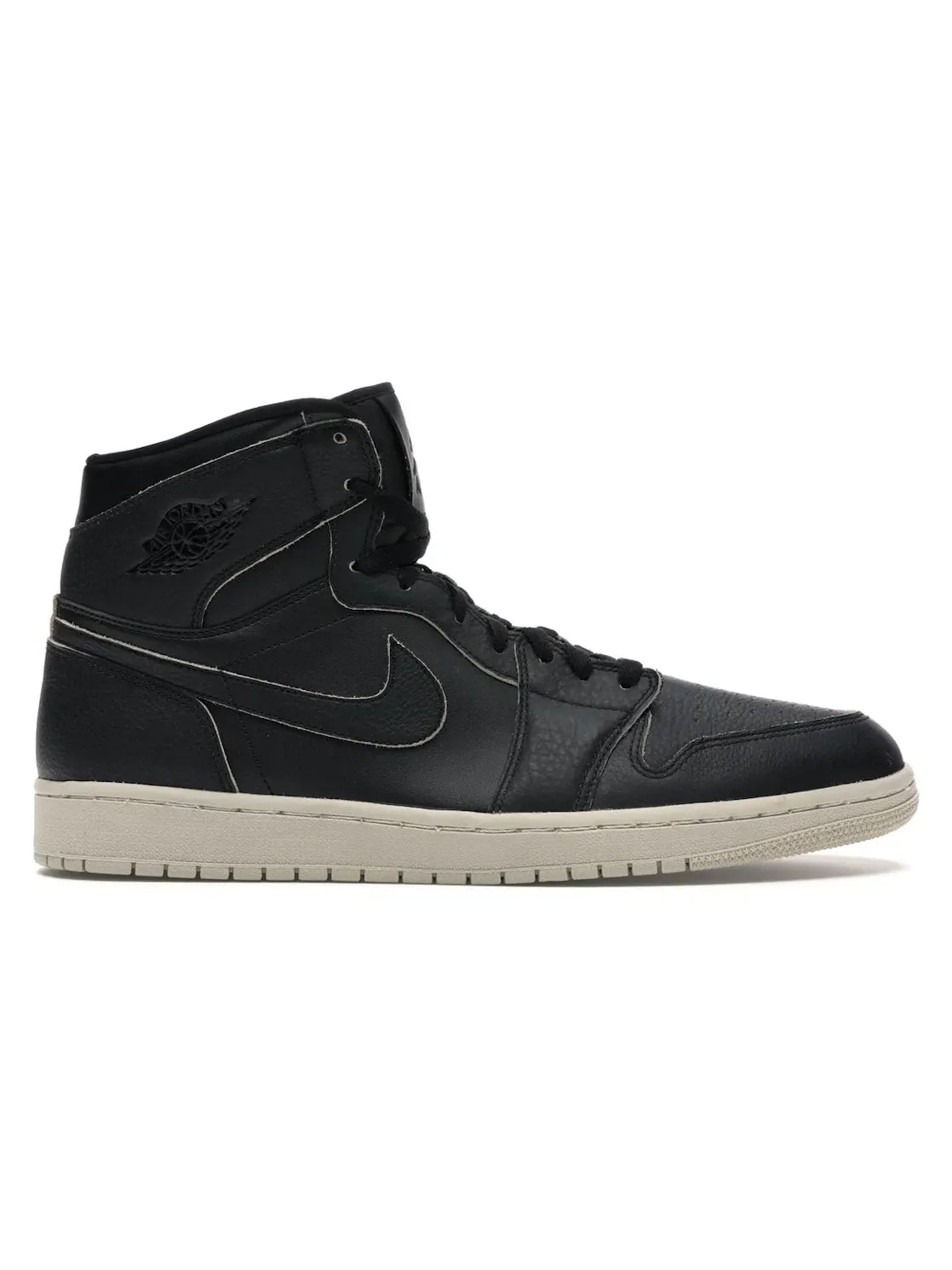 Мужские кроссовки высокие кожаные Jordan 1 Retro High Jordan — изображение 1 из 4, черный/черный-песочный